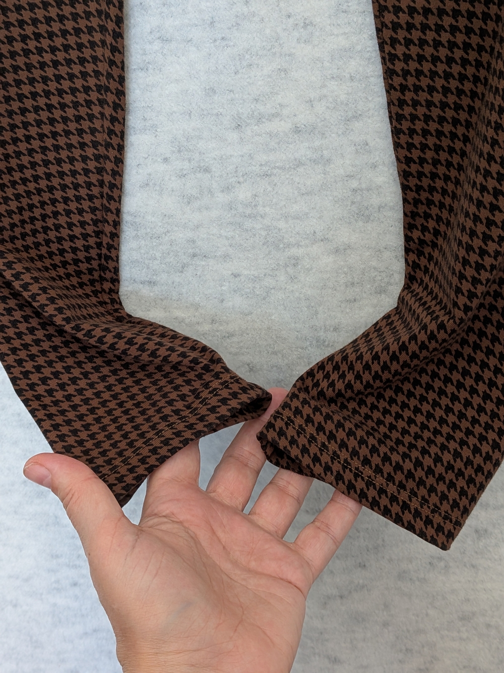 Hatch The Ultimate Before During and After Leggings Chestnut Houndstooth Sz M - Picture 8 of 15